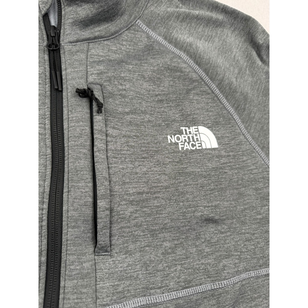 The North Face Mens L Canyonlands Full Zip Fleece Sweater Jacket Gray Outdoors - Picture 6 of 12